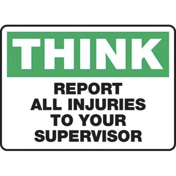 Accuform Exit Sign, Adhesive Dura-Poly, 14 in W, 10 in H MFSD925XV - main